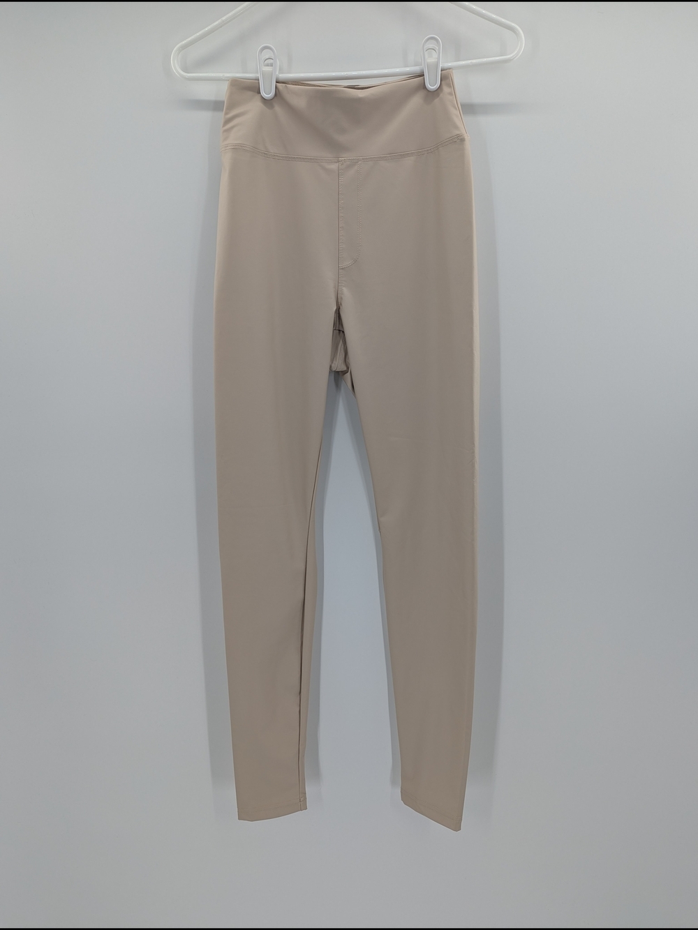 Offline By aerie High-Waist Taupe Legging Faux Leather Minimalist Medium NWT